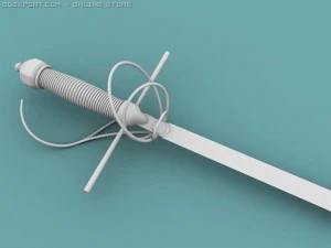 італійський дизайнерський меч 3D Модель