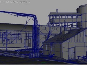 old factory 3Dモデル