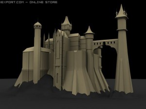 old castel Modello 3D