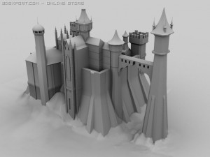 old castel Modello 3D