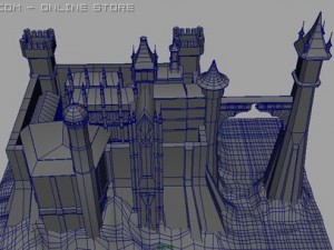 old castel Modello 3D
