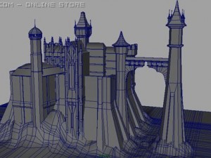old castel Modello 3D