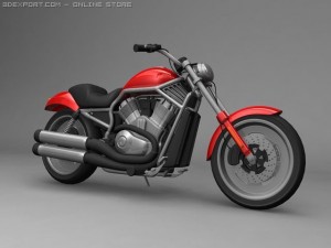 harley davidson Modello 3D