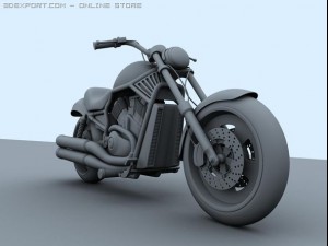harley davidson Modello 3D