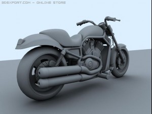 harley davidson Modello 3D