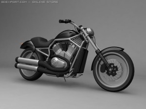 harley davidson Modello 3D