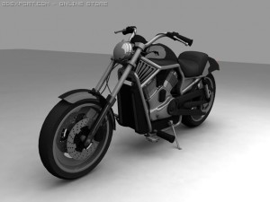 harley davidson Modello 3D