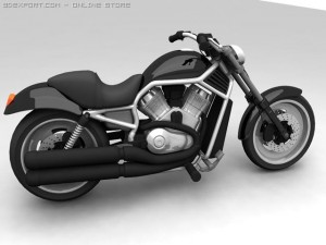 harley davidson Modello 3D