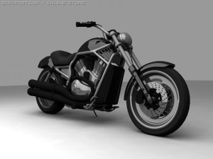 harley davidson Modello 3D