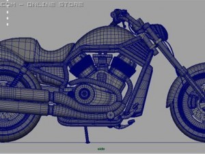 harley davidson Modello 3D