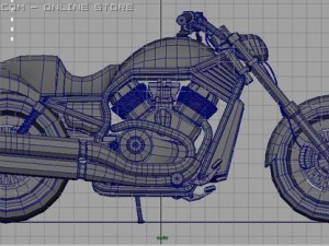 harley davidson Modello 3D