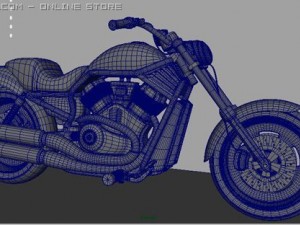 harley davidson Modello 3D