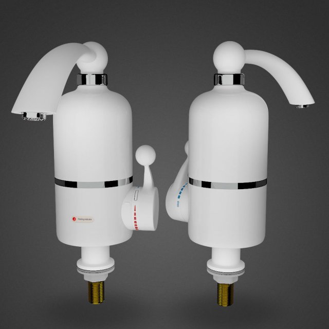 water heater delimano 3D Model .c4d .max .obj .3ds .fbx .stl .blend