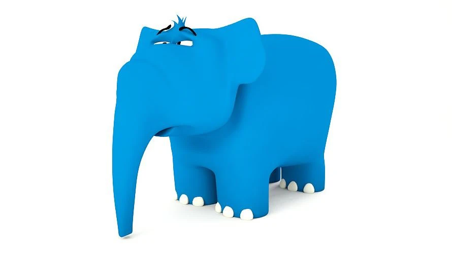 elephant 3D Model .c4d .max .obj .3ds .fbx .stl .blend 