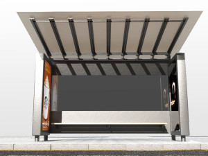 bus stop 3D 模型