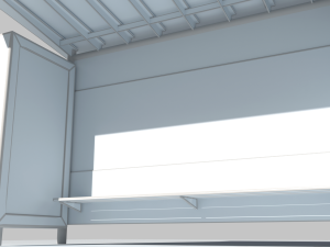 bus stop 3D 模型