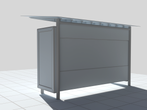 bus stop 3D 模型