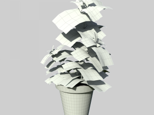 mint in a pot 3D Модель