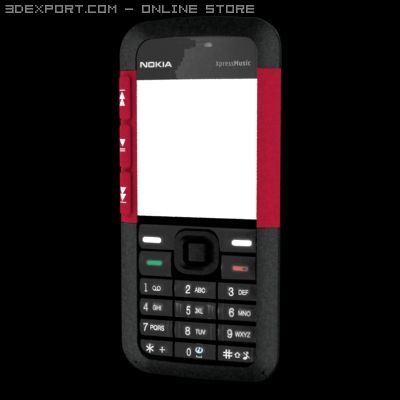 nokia 5310 high 3D Модель .c4d .max .obj .3ds .fbx .stl .blend 