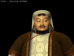 genghis khan Modelo 3D