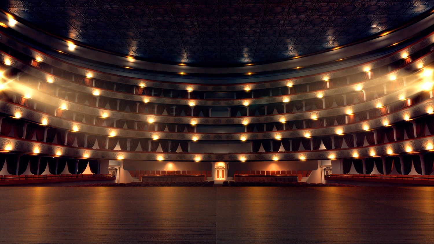 opera theater realistic 3D Model .c4d .max .obj .3ds .fbx .stl .blend 