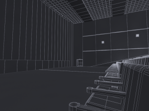 movie theater 3D 모델