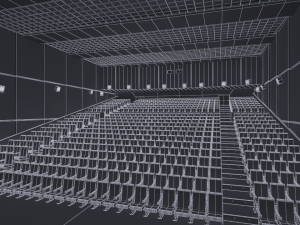 movie theater 3D 모델