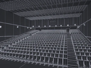 movie theater 3D Model