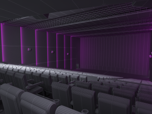 movie theater 3D 모델