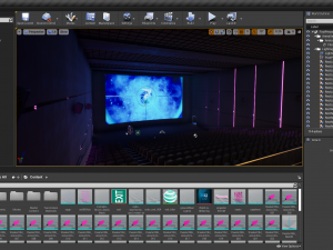 movie theater 3D 모델