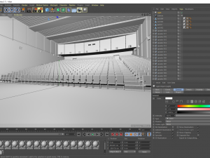 movie theater 3D 모델