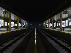 지하철역 3D 모델
