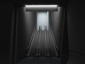 subway station 3Dモデル