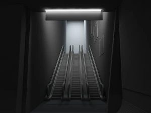 지하철역 3D 모델