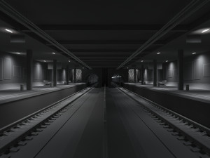 subway station 3Dモデル