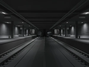 지하철역 3D 모델