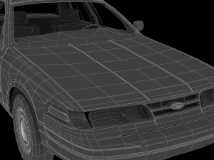 crown victoria police classic Modello 3D