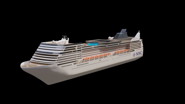 MSC Magnifica 3D 模型 .c4d .max .obj .3ds .fbx .stl .blend 