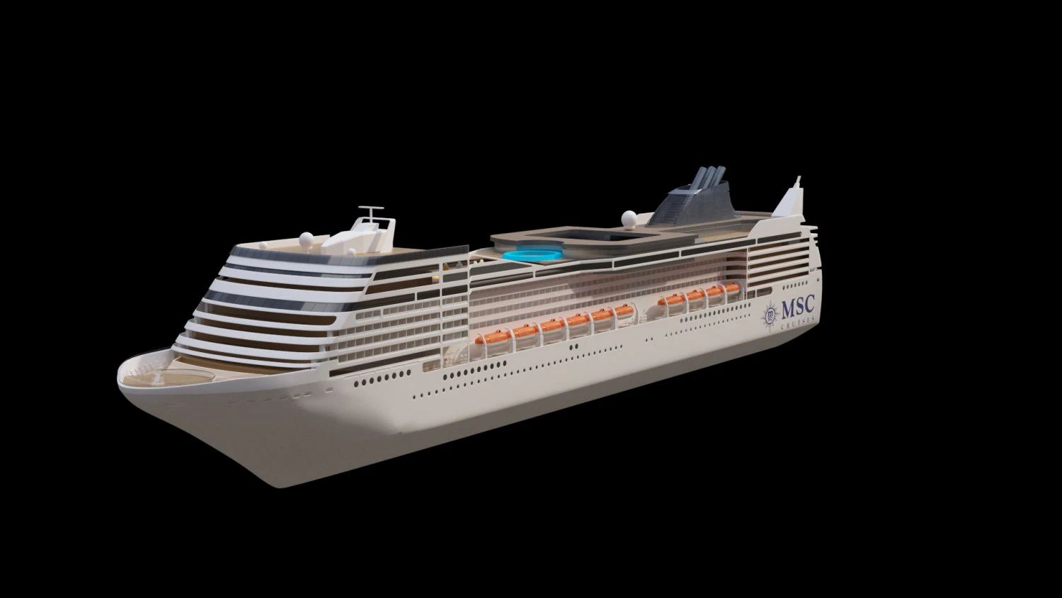 MSC Magnifica 3D Model .c4d .max .obj .3ds .fbx .stl .blend 