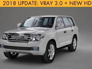 toyota land cruiser 200 3D Model