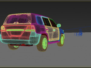 toyota land cruiser 200 3D मॉडल