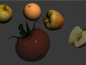 3d fruit sub surface 3D मॉडल
