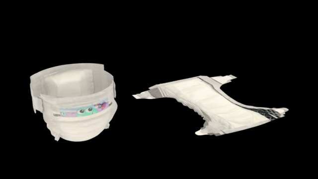 diaper Model 3D .c4d .max .obj .3ds .fbx .stl .blend 