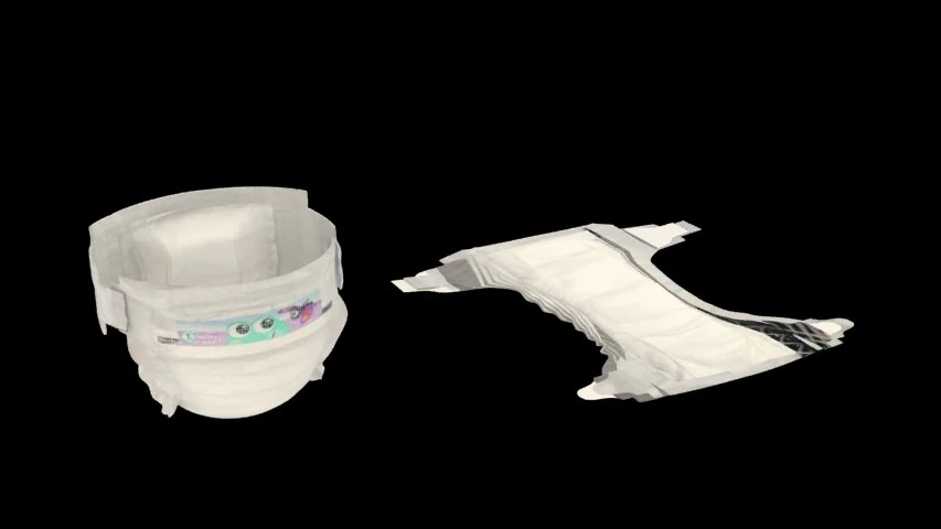 diaper 3D Model .c4d .max .obj .3ds .fbx .stl .blend 
