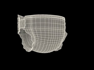 diaper Model 3D
