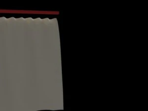 curtain animated 3D Model