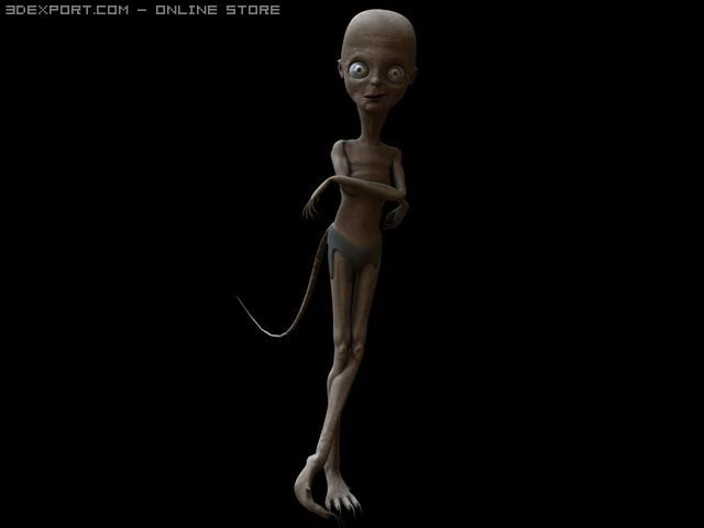 alieman 3D Model .c4d .max .obj .3ds .fbx .stl .blend 