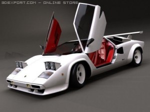 lambo countach 3D Model