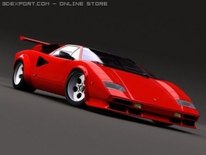 lambo countach 3D Модель
