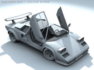 lambo countach 3D Модель